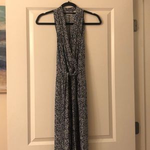 Sleeveless jersey jumpsuit